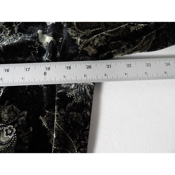Notations Woman Blouse 1X Velvet Burnout Faux Cardigan Boho Floral Goth Fairy - Picture 10 of 14